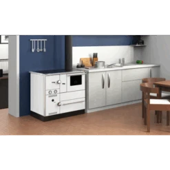 Cuisinière à Bois Alfa 85 G Eco Sortie Droite Blanc -Top Chaleur Magasin cuisiniere a bois alfa 85 g eco sortie droite blanc 5150781 conf 2 1