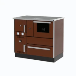 Cuisinière à Bois Bouilleur Alfa Term 27 -Top Chaleur Magasin cuisiniere a bois bouilleur alfa term 27 cuisiniere alfa term 27 marron