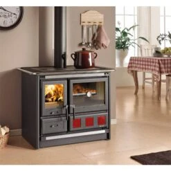Cuisinière à Bois Rosa XXL 5.0 Noir Anthracite -Top Chaleur Magasin cuisiniere a bois rosa xxl 5 0 noir anthracite rosa xxl 1