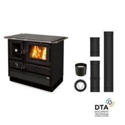 Pack Cuisinière à Bois Bouilleur Super Thermo Magnum Sortie Dessus
