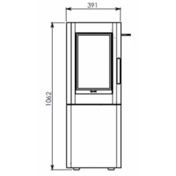 Poêle à Granulés Alfa Noir - Modèle D'Expo -Top Chaleur Magasin poele a granules alfa noir modele d expo n 00151 9
