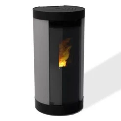 Poêle à Granulés étanche Canalisable Anna -Top Chaleur Magasin poele a granules etanche canalisable anna poele a granules anna12ec gris 1