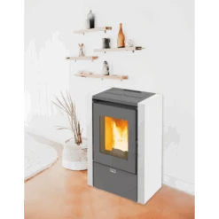 Poêle à Granulés "Mignon" -Top Chaleur Magasin poele a granules mignon large mignon blanc