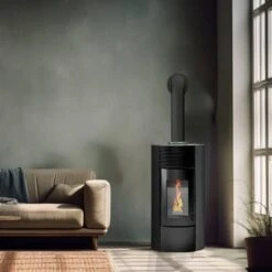 Poêle à Granulés Segreto Plus étanche -Top Chaleur Magasin poele a granules segreto plus etanche segreto noir