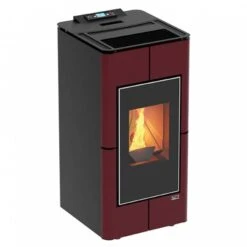 Poêle à Granulés Silencieux étanche Tendenza -Top Chaleur Magasin poele a granules silencieux etanche tendenza poele a granules etanche tendenza rouge